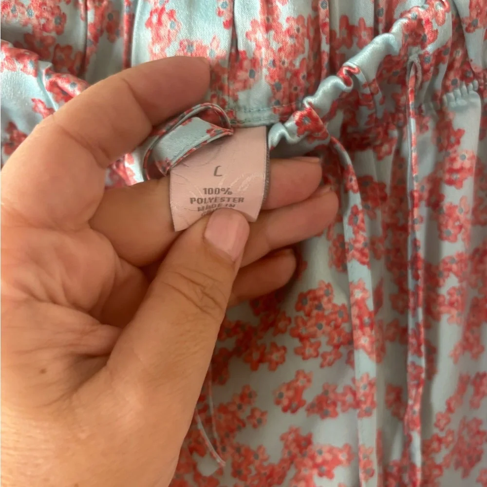 Cabernet Pink and White Floral Pajama Set - Picture 4 of 4
